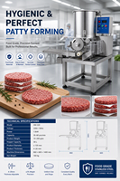 Machine automatique commerciale de formage de galettes de hamburger, équipement de fabrication de viande pour burgers, export direct usine