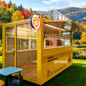 Remorque alimentaire mobile extérieure avec fenêtres vitrées, entièrement équipée, type caravane, à vendre - Product Image 6