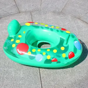 Suprimentos de fábrica, venda quente de boa qualidade passeio-on verão natação bebê pequeno inflável água jogar barco para crianças 4 cores