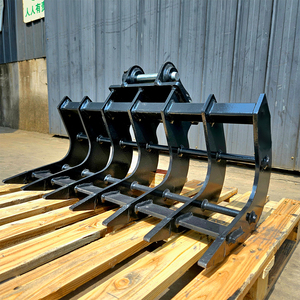 Godet de râteau d'excavatrice de haute qualité avec dents renforcées Matériau durable Nouvel état pour les industries agricoles et de la construction - Product Image 1