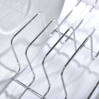 Égouttoir à vaisselle multifonctionnel de grande capacité en acier inoxydable égouttoir égouttoir à vaisselle en acier inoxydable pour armoires
