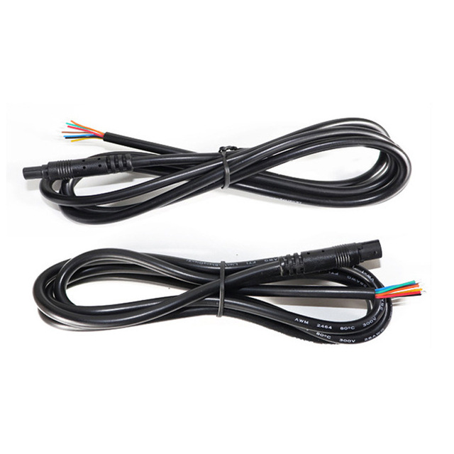 4P/5P/6P/8P Copper Conductor Extension Video Cable for Reversing Camera & Dash Cam Male/Female Adapter PVC IP67 Automotive