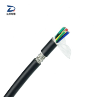 Câble de données USB 2.0 2725 24+28 AWG 4 conducteurs, paires torsadées, fils électriques gainés TPE, diamètre extérieur 4,0 mm, câble blindé avec gaine en feuille d'aluminium