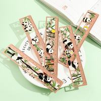 Mignon Panda en métal signet Style chinois creux Design règle créative en laiton papeterie nouveauté Kawaii enfants étudiant cadeaux