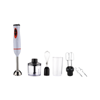 Mixeur Plongeant Électrique Détachable avec Lumière LED 400W 2 Vitesses Facile à Nettoyer Écologique pour Hôtels et Usage Domestique Alimenté par Batterie en Plastique
