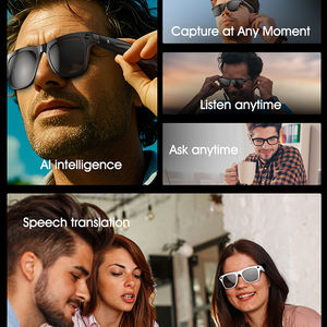 LIGE BWXKOENPro AI Gafas con cámara Traducción de voz inteligente Respuesta Llamada Música Gafas de sol Grabación de video Gafas inteligentes - Product Image 5