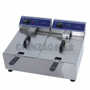 Double Tanks Countertop Electric Deep Fryer Industrial Fryer For Frying