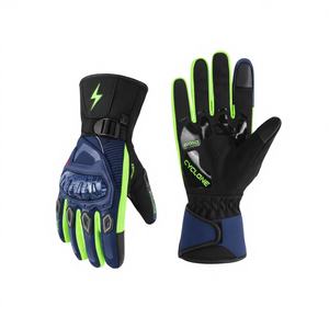 Gants de moto personnalisés avec logo, imperméables, coupe-vent, chauds, épaissis, à doigts complets, pour la course en plein air, le cyclisme, la conduite, vente en gros - Product Image 1