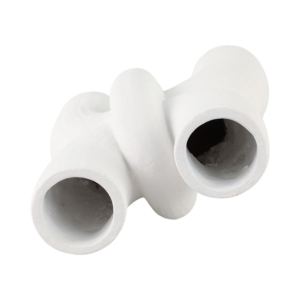 Vase en céramique abstrait sculptural, poterie artisanale moderne pour la décoration du salon, style d'étagère pour la maison - Product Image 6