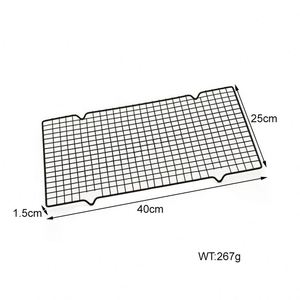 Grille de refroidissement noire antiadhésive pour gâteaux et pains, support de séchage, direct fabricant - Product Image 4