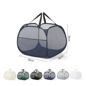 Cesto de Ropa Plegable de Malla Transpirable, Cesto para Ropa Sucia, Cesto de Lavandería Ligero - Product Image 2