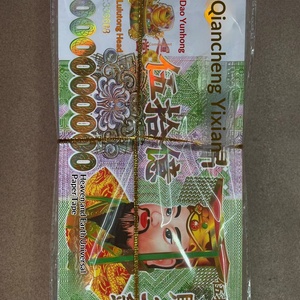 Hot Sale Prop Money <strong>Euro</strong> Dollar Joss Paper Chinese Hell Bank Fortune <strong>Coin</strong> Mixed Paper Tie Printing Bronzing for Funeral - Product Image 2