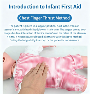 Maniquí de Primeros Auxilios para Asfixia Infantil, Modelo de Obstrucción de las Vías Respiratorias, Simulador de Entrenamiento para la Extracción de Cuerpos Extraños, Maniquí para Práctica del Maniobra de Heimlich - Product Image 4