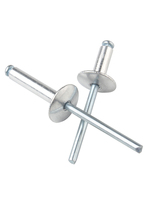 DIN personnalisé sans nickel grande bride plate tête ronde extrémité ouverte rivet pop rivet corps en acier mandrin rivets aveugles