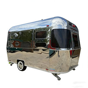 รถเข็นขายอาหารเคลื่อนที่ 2 ล้อ สแตนเลสอเนกประสงค์ สำหรับขายฮอทดอก ไอศกรีม และขนมขบเคี้ยว เหมาะสำหรับตลาดกลางคืนและการใช้งานเชิงพาณิชย์ - Product Image 5