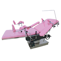 Mécanisme manuel médical portable Table de théâtre d'opération de gynécologie lit d'accouchement de travail obstétrique pour la naissance de l'enfant