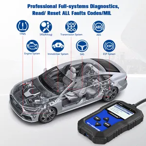 KONNWEI-herramienta de diagnóstico automotriz KW350, autoescáner automotriz ABS DPF, OBD2 OBD lector de código, para VW/AUDI