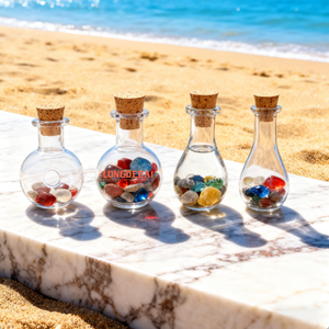 Heart Shape Glass <b>Bottle</b> for Wedding Decoration Diy Gift Home Party 50Ml Heart Shaped Glass Jar Wishing Favor <b>Bottle</b> With Cork - Product Image 2