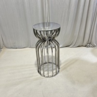 Supports à gâteaux de mariage en acier inoxydable pour événements, fêtes, baby showers, décoration de table à gâteaux