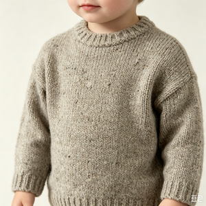 Suéter <span class=keywords><strong>Verner</strong></span> Neps Color Beige, Tejido Plano Informal, Mezcla de Lana de Alta Calidad, OEM y ODM, Suéter de Otoño de Alta Calidad - Product Image 4