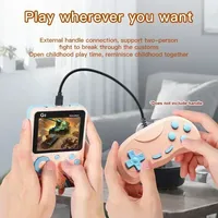 Console de jeu vidéo portable G5, écran couleur 3,0 pouces, 500 jeux, batterie 1000 mAh, prise en charge du double jeu pour enfants