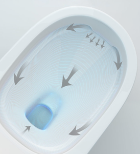 WC monobloc en céramique à siphonique, à poser au sol, pour salle de bain - Product Image 6