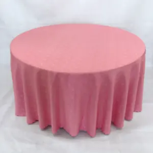 Premium Polyester Fabric Table Cloth Damask dusty rose Tablecloth for Wedding Party Banquet Events Hotel Restaurant