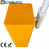 Barrière automatique robuste CSDZ810 pour entrée de parking sans personnel avec détecteur de boucle, radar et photocellule