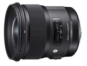 Used Sigmas 24mm f/1.4 DG HSM Art Lens, Sonys E Mount, Full Frame Wide Angle <b>Prime</b> Lens A015 ready ti ship - Product Image 1