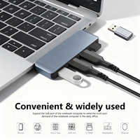 Hub USB 3.0 OTG 4 ports en gros, 5 Gbit/s haute vitesse, adaptateur d'extension USB-A 4-en-1 pour transfert de données pour ordinateur portable et PC