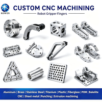 Pinzas y Dedos de Robot de Alta Precisión para Mecanizado CNC de 5 Ejes, Mecanizadas para Manipulación Automatizada en Robots Industriales Avanzados