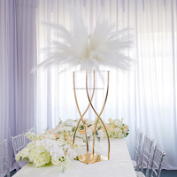 Usine Mariage Allée Guide Or Fer Pièce Décorative Fleur Stand Hôtel Décor Peinture Finition