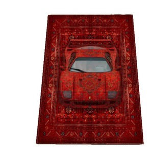 Tapis complet en polyester résistant à la saleté, style ethnique persan rétro créatif, pour la décoration <span class=keywords><strong>de</strong></span> la maison, salon, <span class=keywords><strong>chambre</strong></span> à <span class=keywords><strong>coucher</strong></span> - Product Image 5
