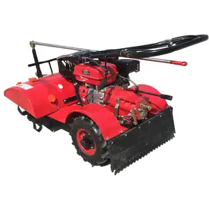 Air cooled diesel cultivator is easy to operate garden field rotary tillage weeding