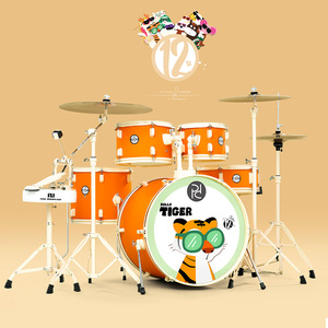 Batterie de basse acoustique PD <span class=keywords><strong>Oriental</strong></span> Zen Jazz 22 pouces en érable, peaux de vache, double couche, démontage rapide, légère et portable - Product Image 2