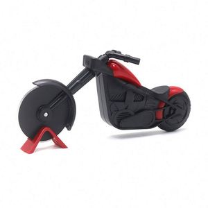 Nouveauté : Coupe-pizza en forme de moto, roulette à pizza en acier inoxydable et couteau pour poêles antiadhésives - Product Image 5