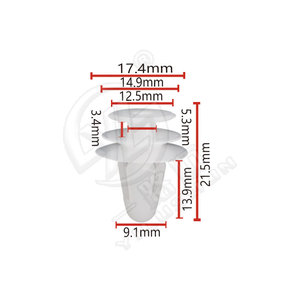 Xinyida Nylon <b>Car</b> Door Panel <b>Clips</b> D51 17.4mm x 21.5mm For Toyota Replacement Repair Auto Fastener - Product Image 1