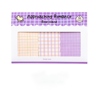 Bloc de Notas Adhesivas con Diseño Romántico, Hojas Sueltas, Regalo Escolar, Cuaderno de Mano, Papel Decorativo