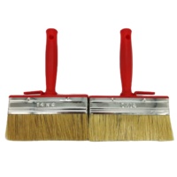 Pinceau de peinture murale de qualité industrielle et bricolage avec manche en bois poils naturels pour peinture de plafond personnalisable OEM pris en charge