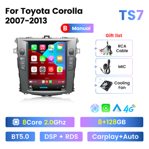 Reproductor Multimedia NaviFly <span class=keywords><strong>TS</strong></span> con Sistema Android de 8 Núcleos 8+128GB para Toyota <span class=keywords><strong>Corolla</strong></span> 2007-2013 con Pantalla Dividida - Product Image 4