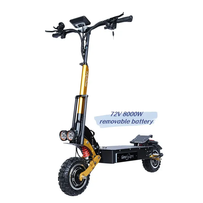 Poderoso 72V 8000W dobrável adulto 40-70ah bateria removível 100-210km gama scooter elétrico 90 km/h em estoque