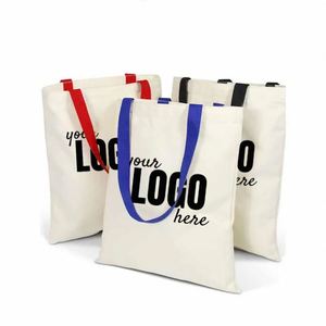 Sacs fourre-tout en toile de coton bio personnalisés avec logo promotionnel, sublimation possible - Product Image 2