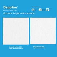 Panneau de plafond en verre de bâtiment commercial 60*60cm panneau acoustique A1 ignifuge Celotex bruit Deaden G Septum grille suspendue sonore