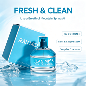 OEM ODM <span class=keywords><strong>JEAN</strong></span> MISS Refrescante Eau De Parfum Azul Hielo Cítrico Marino Fragancia Duradera Spray de Niebla Fina Cosmético al por Mayor - Product Image 2