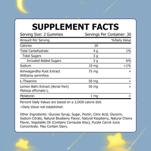 High Quality Sleep Gummies with Total Sugars Rejuvenating Sleep Restorative Manufacture Supports Deepe Gummies - Product Image 2