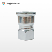 Raccord de tuyauterie en acier inoxydable 304, profil M, filetage femelle, raccord droit, 15 mm à 28 mm