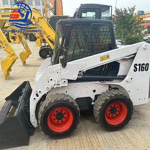 Chất lượng cao giá rẻ giá Trái Đất di chuyển máy móc thứ hai tay bánh xe kết thúc trước <span class=keywords><strong>loader</strong></span> sử dụng Mini Skid chỉ đạo Bộ nạp S160 để bán - Product Image 1