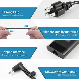 Laptop Chargers Wholesale Universal Adapter 150W 19.5V 7.7A 4.5*3.0mm Blue Pin For Hp Computer Charger