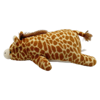Personnalisé en gros 17 pouces visqueux laydown girafe en peluche jouet