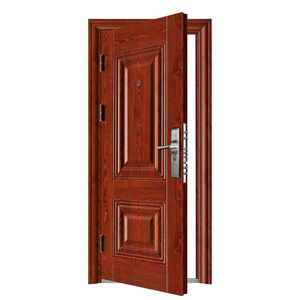 Portes de Chine de qualité bon marché utilisées en métal Portes de sécurité antivol de conception simple <span class=keywords><strong>Porte</strong></span> unique pour l'<span class=keywords><strong>entrée</strong></span> de la maison - Product Image 3